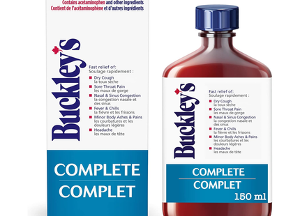 Buckley's - Complete Cough Cold & Flu Relief Syrup | 150 mL