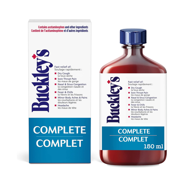 Buckley's - Complete - Sirop pour soulager la toux, le rhume et la grippe | 150 ml