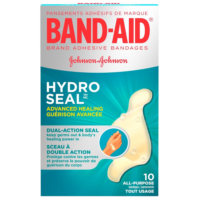 Band-Aid - Pansements tout usage avancés Hydro Seal | 10 points