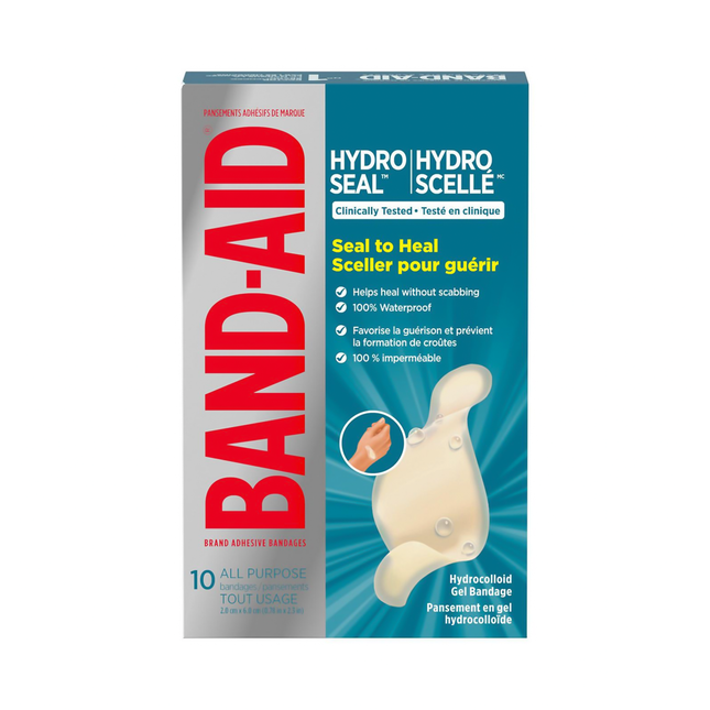 Band-Aid - Hydro Seal Waterproof All-Purpose Bandages | 10 Count