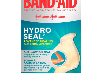 Band-Aid - Grands bandages de guérison avancés Hydro Seal | 6 comptes