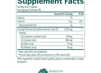Genestra - GLA 130 Primrose Oil | 90 Softgels