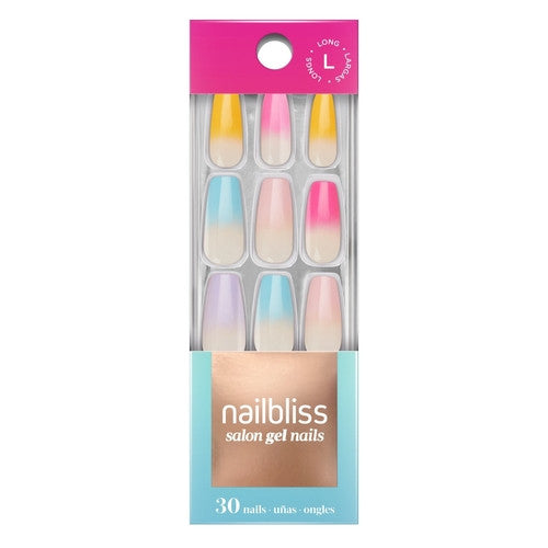 Nailbliss - Salon Gel Nails - Long - Color Run GN34 | 30 Nails
