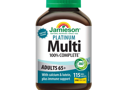 Jamieson - Platinum Multivitamins Adults 65+ | 115 Mini-Caplets