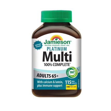 Jamieson - Platinum Multivitamins Adults 65+ | 115 Mini-Caplets
