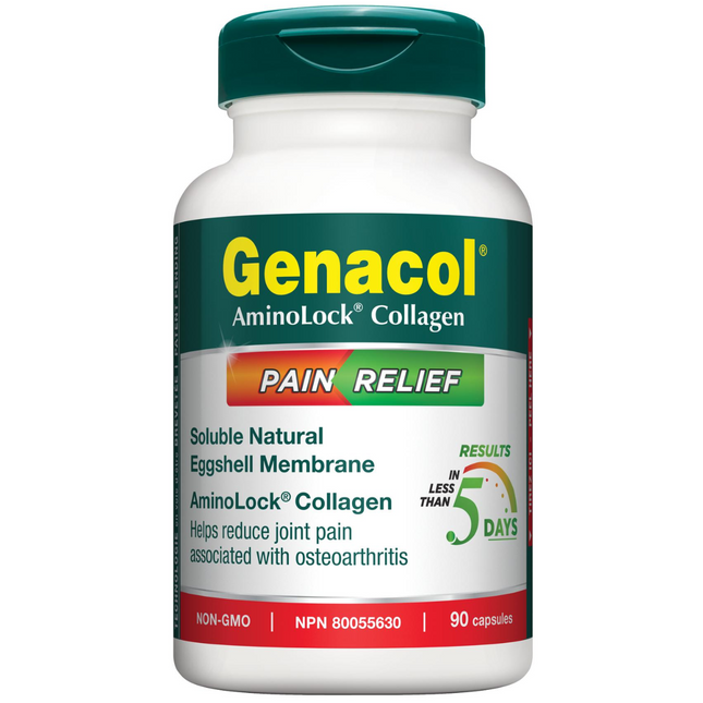 Genacol - AminoLock Collagen Pain Relief with Soluble Natural Eggshell Membrane | 90 Capsules