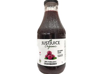 Just Juice - Jus de canneberge 100 % pur sans sucre ajouté | 1 litre