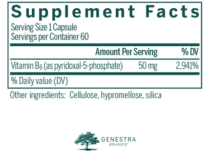 Genestra - Active B6 Pyridoxal | 60 Capsules 