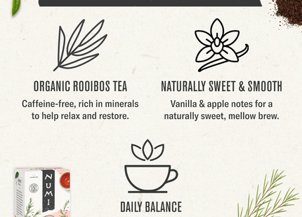 NUMI THÉS ROOIBOS BIO 18 SACHETS