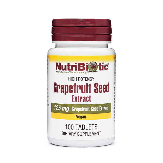 Nutribiotic - Extrait de pépins de pamplemousse 125 mg | 100 comprimés