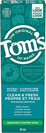 Tom's of Maine - Clean & Fresh Spearmint Toothpaste | 85 mL