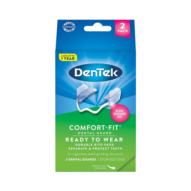 DenTek - Comfort Fit Dental Guard, Lower Teeth | 2 Guards + 1 Case