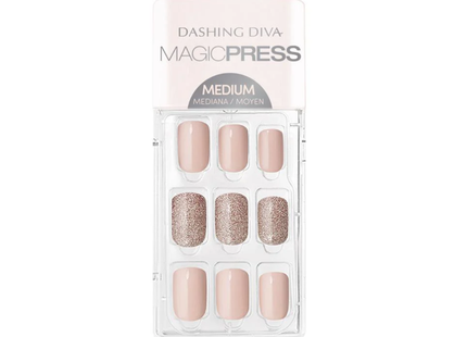 Dashing Diva - Magic Press - Medium Nails - PO26 Go Go Glitter | 30 Nails