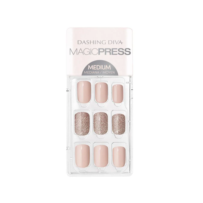 Dashing Diva - Magic Press - Ongles moyens - PO26 Go Go Glitter | 30 clous