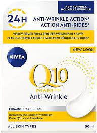 Nivea - Q10 Power Anti-Wrinkle Firming Day Cream - for All Skin Types | 50 mL