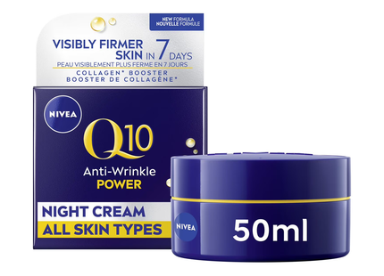 Nivea - Q10 Anti-Wrinkle Replenishing Night Cream | 50 mL