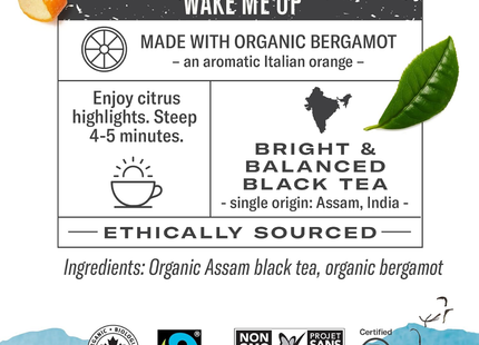 Numi Tea - Thé Earl Grey vieilli biologique | 18 sachets