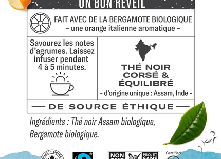 Numi Tea - Thé Earl Grey vieilli biologique | 18 sachets
