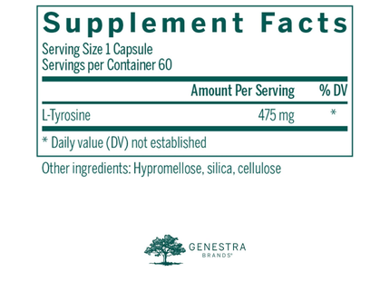 Genestra - Amino L-Tyrosine | 60 Capsules 