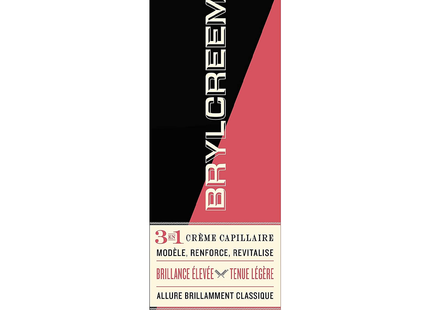 Brylcreem - Crème capillaire 3 en 1 haute brillance et tenue légère | 132 mL