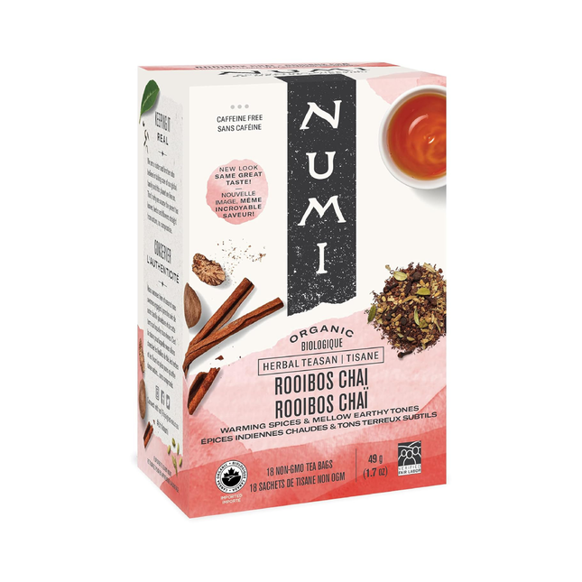 Numi Thés - Thé Rooibos Chai Bio | 18 Sachets