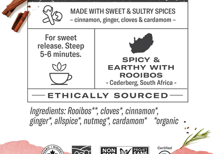 Numi Teas - Organic Rooibos Chai Tea | 18 Bags