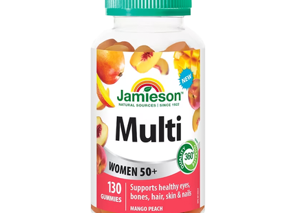 Jamieson - Multivitamin Gummies For Women 50+, Mango Peach | 130 Gummies