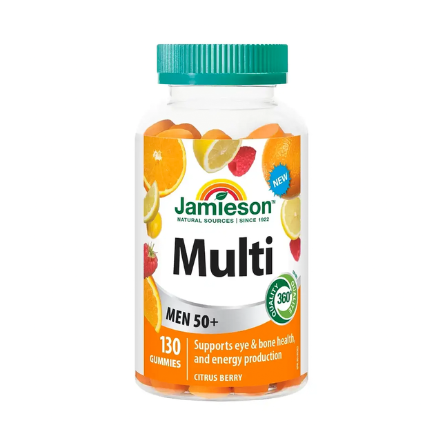 Jamieson - Multivitamin Gummies For Men 50+, Citrus Berry | 130 Gummies
