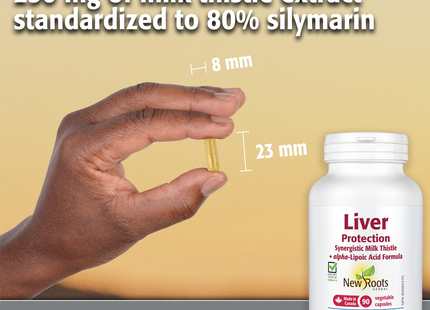 New Roots - Liver Protects Milk Thistle Plus Alpha-Lipoic Acid | 90 Capsules