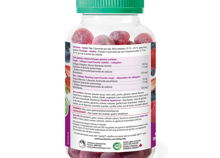 Jamieson - Collagen + Biotin with Hyaluronic Acid, Mixed Berry | 90 Bilayer Gummies