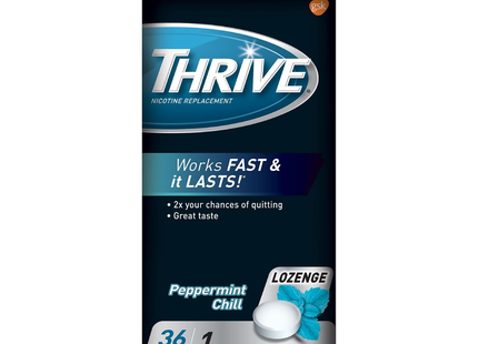 Thrive 1 mg Nicotine Replacement Lozenges - Peppermint Chill | 36 Pieces