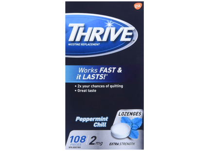 Thrive Remplacement de la nicotine – Menthe poivrée | 108 pièces