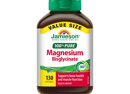 Jamieson - Magnesium Bisglycinate 100 mg | 130 Capsules