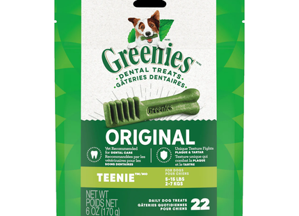 Greenies - Original Dental Treats - Teenie 5-15 lbs | 22 Daily Dog Treats