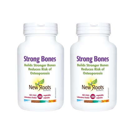2-PACK! New Roots - Strong Bones | 180 Vegetable Capsules*