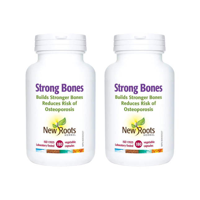 2-PACK! New Roots - Strong Bones | 180 Vegetable Capsules*