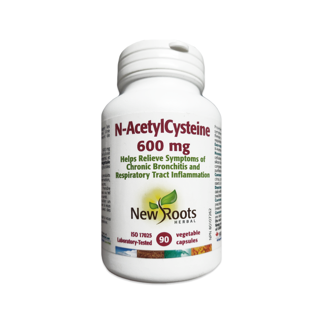 New Roots - N-Acetylcysteine 600mg | 90 Vegetable Capsules