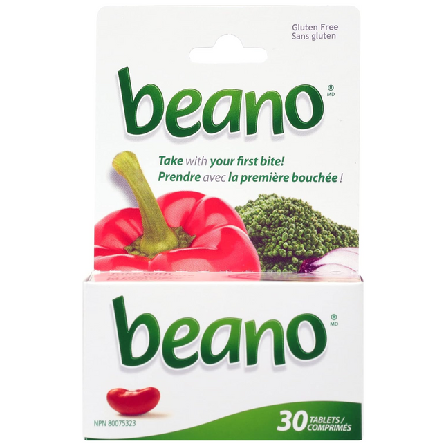 Beano - Comprimés d'enzymes alpha-galactosidase | 30 comprimés