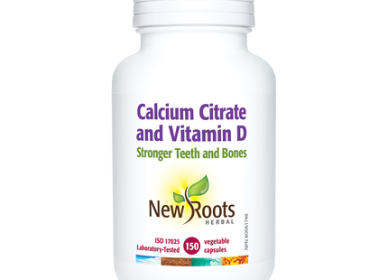 New Roots - Calcium Citrate and Vitamin D | 150 capsules