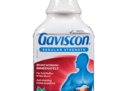 Gaviscon - Menthe glacée apaisante liquide à force régulière | 600 ml 