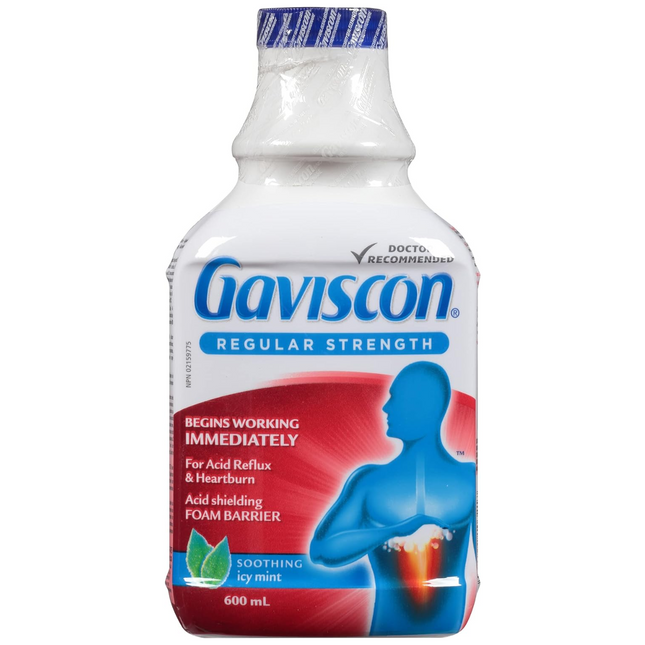 Gaviscon - Menthe glacée apaisante liquide à force régulière | 600 ml