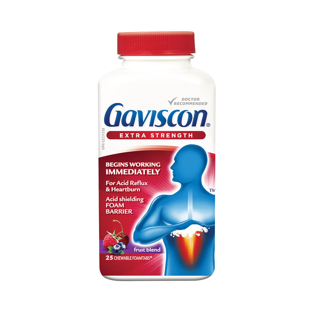 Gaviscon - Extra Strength Acid Shield , Fruit Blend | 25 Chewable Foamtabs