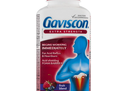 Gaviscon - Extra Strength Chewable Foamtabs - Fruit Blend | 60 Tabs