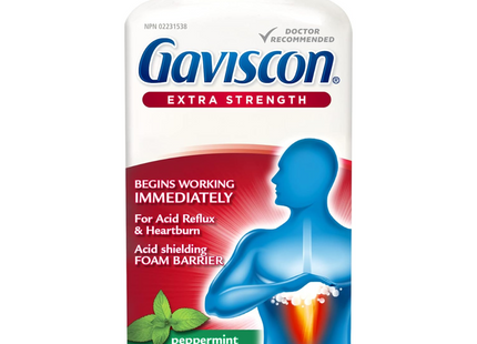 Gaviscon - Extra Strength Chewable Foamtabs - Peppermint With Cooling Action | 60 Tabs