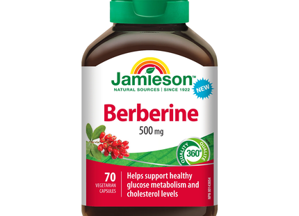 Jamieson - Berbérine 500 mg | 70 gélules végétales