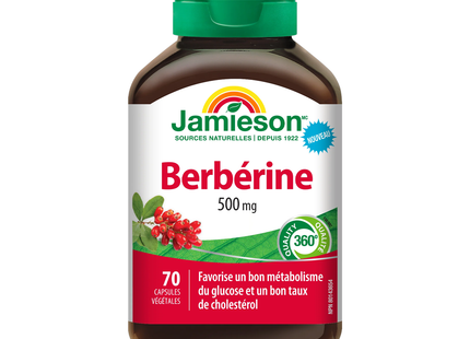 Jamieson - Berbérine 500 mg | 70 gélules végétales
