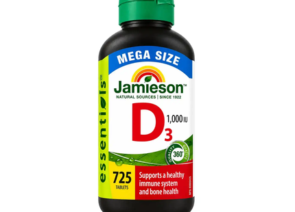 Jamieson - Vitamine D3 1000 UI | 725 Comprimés