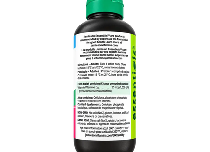 Jamieson - Vitamine D3 1000 UI | 725 Comprimés