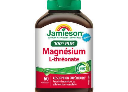 Jamieson - 100% Pure Magnesium L-Threonate | 60 Capsules