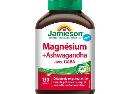 Jamieson - Magnesium + Ashwagandha with GABA | 130 Capsules
